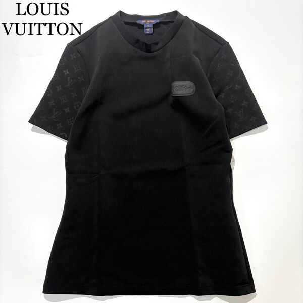 【近年モデル】LOUIS VUITTON Tシャツ エンボス 袖ロゴ モノグラム