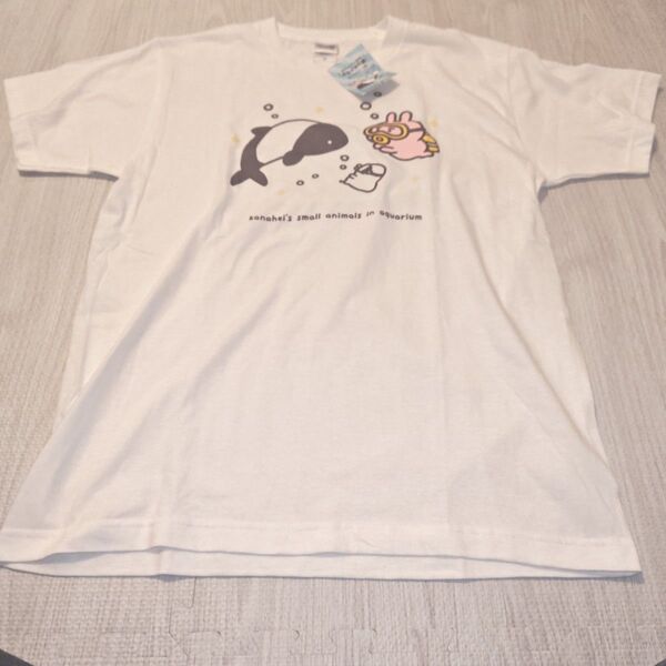 激レア 未使用 タグ付き カナヘイの小動物 水族館コラボ tシャツ Mサイズ