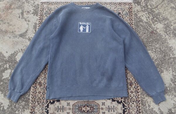 90s bitch skateboard vintage sunfade sweat スウェット 古着