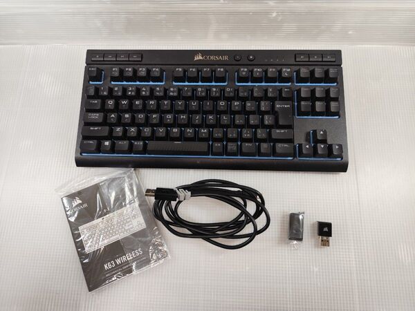 コルセア ワイヤレスキーボード CORSAIR K63 CHRRY MX RED 日本語配列 2.4GHz 無線 有線 USB
