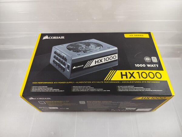 CORSAIR HX1000 コルセア 80PLUS platinum 12+4ピン モジュラーケーブル付属
