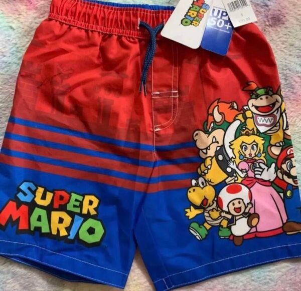男の子 水着 スーパーマリオ 130cm UPF50+