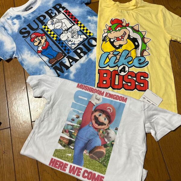 スーパーマリオ 半袖Tシャツ 未使用 3枚セット 140cm