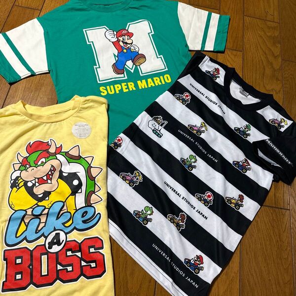 スーパーマリオ 半袖Tシャツ 未使用 3枚セット 140cm