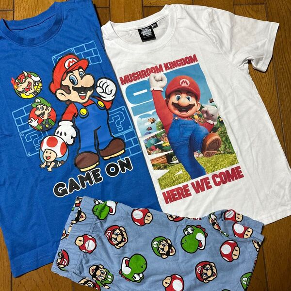 スーパーマリオ 半袖Tシャツ 未使用 3枚セット 140cm