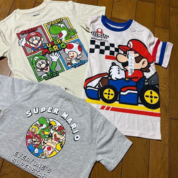 スーパーマリオ 半袖Tシャツ 未使用 3枚セット 140cm