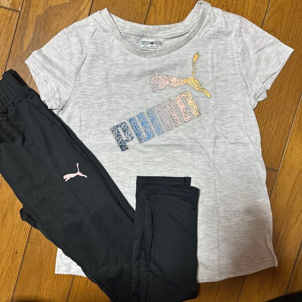 女の子 2点セット PUMAプーマ 半袖Tシャツ 130cm