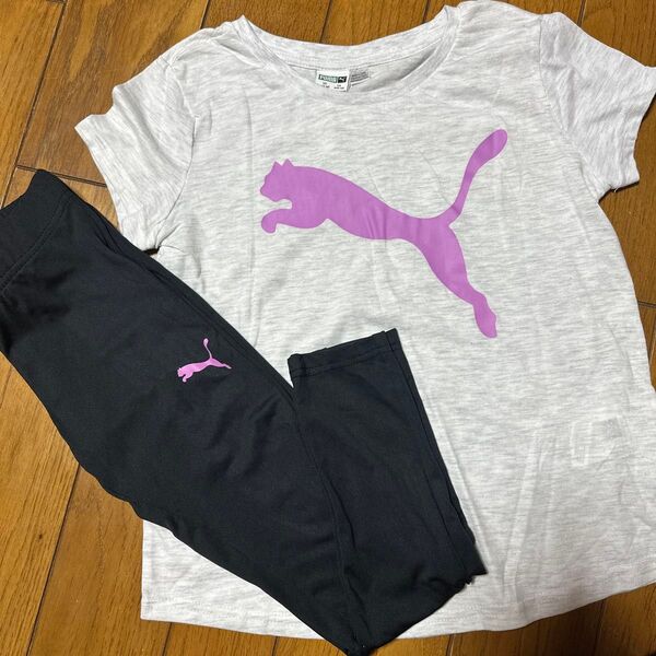 女の子 2点セット PUMAプーマ 半袖Tシャツ 130cm