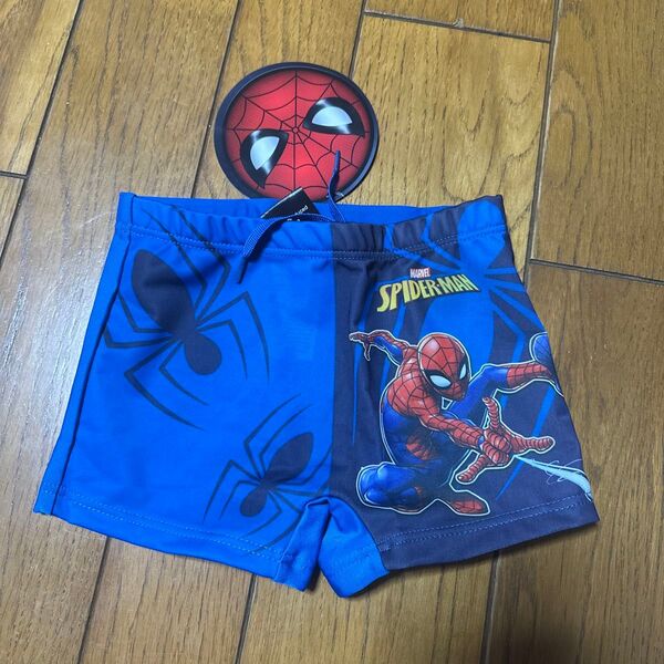 スパイダーマン 男の子 水着 新品 110cm