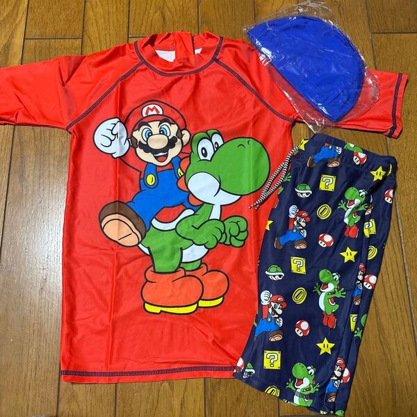 男の子 スーパーマリオ 3点セット 水着 未使用 130cm~140cm