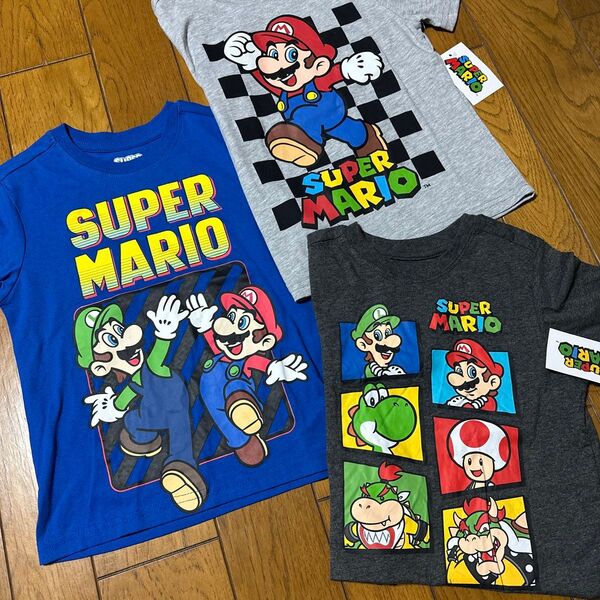 スーパーマリオ 半袖Tシャツ 120cm 未使用 3枚セット