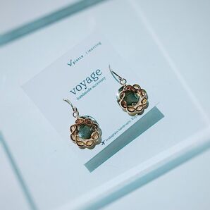 ゴールド ピアス イヤリング ブライダル ハンドメイド