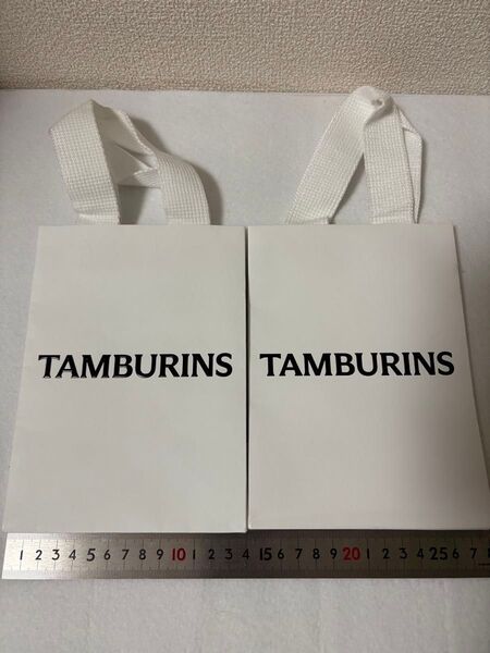 TAMBURINS ショッピングバッグ 2枚セット 紙袋 ショッパー ショップ袋