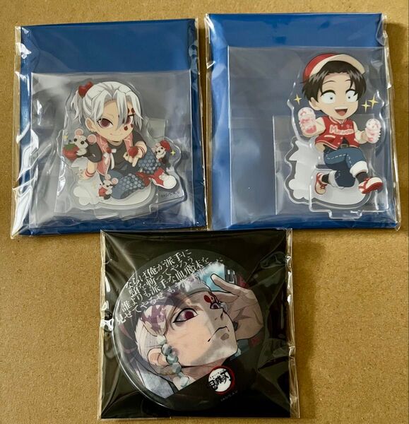 鬼滅の刃 ufotable ストロベリーフェスティバル アクリルスタンド 宇髄 村田 アニメーション缶バッジ