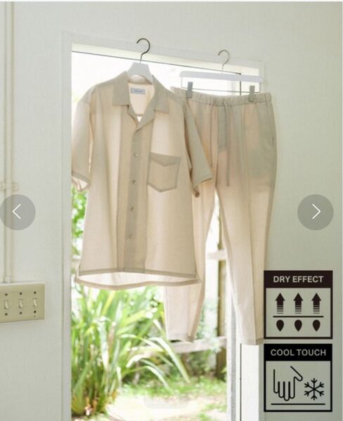 ADAM ET ROPE' セットアップ オープンカラーシャツ & パンツ 美品