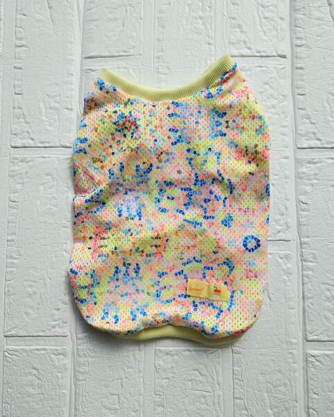 犬服ハンドメイド メッシュ カラフル M