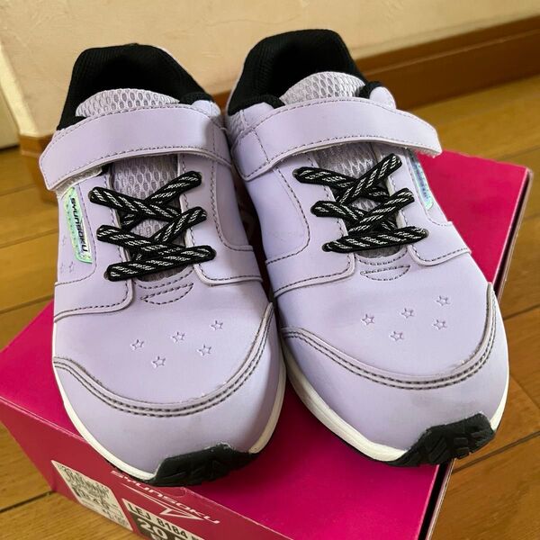 【中古】瞬足 20.5センチ ラベンダー パープル