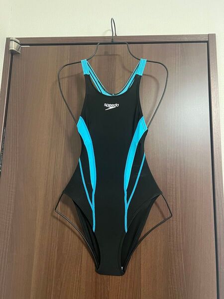 SPEEDO FINA 競泳水着 レディース ブラック×スカイブルー
