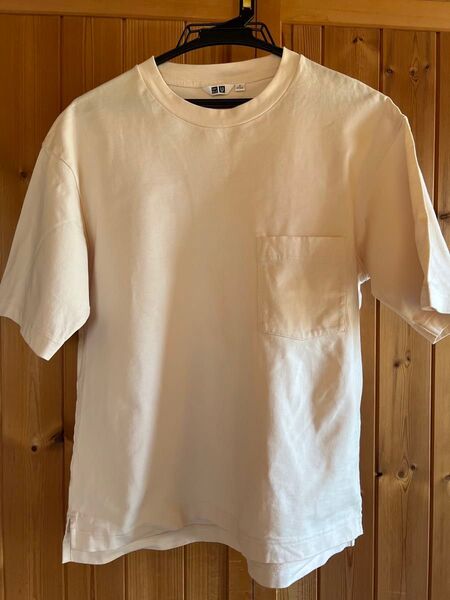 ユニクロU 五分袖TシャツM コットン