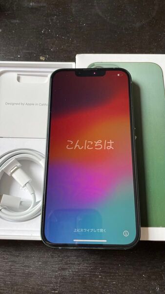 US版 iPhone 13 128GB アルパイングリーン MNGD3LL/A SIMフリー シャッター音無し 除き防止付き