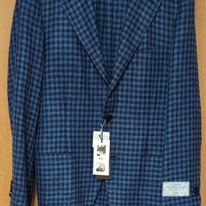 CANONICO リネンシルクコットン シェパードチェックジャケット(Vintage) 春夏用