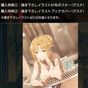 劇場版 ソードアート・オンライン -オーディナル・スケール- オリジナル特典描き下ろしイラストB1布ポスター&ブックカバー