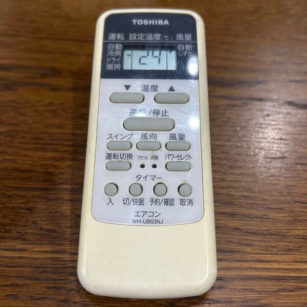 555・東芝/TOSHIBA・エアコンリモコン・品番WH-UB03NJ