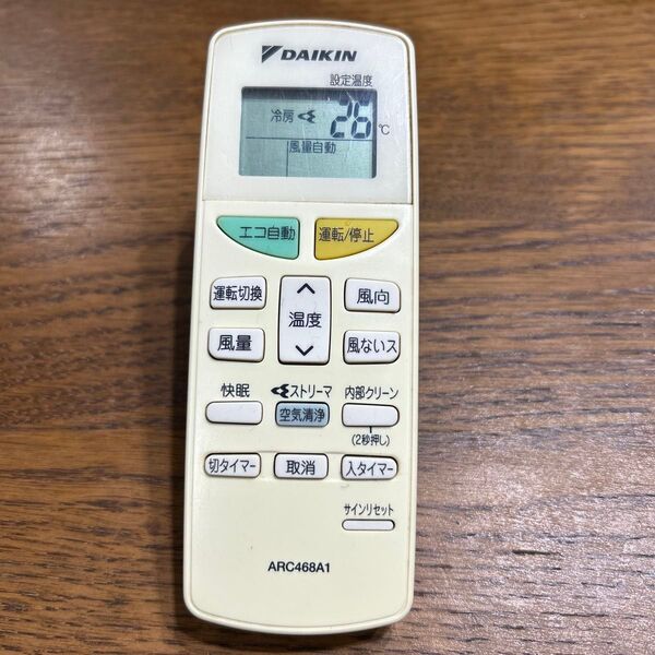 571・DAIKIN/ダイキン・エアコンリモコン・品番ARC468A1