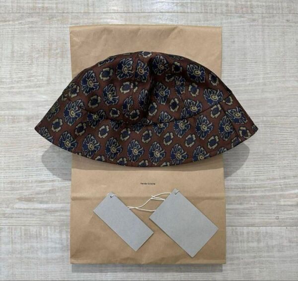 【Hender Scheme】バケット ハット 総柄 帽子 フラワー サイズ S 定価:16000円