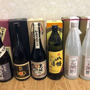 箱付焼酎6本セット 石本酒造 越乃寒梅 古酒乙焼酎 高良酒造 八幡 西酒造 天使の誘惑 朝日酒造 長期熟成10年秘蔵古酒 蜜酒の杯