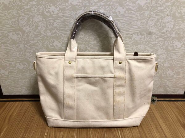 HUNTING WORLD ハンティングワールド 生成り オフホワイト キャンバス トートバッグ BORNEO TRUST