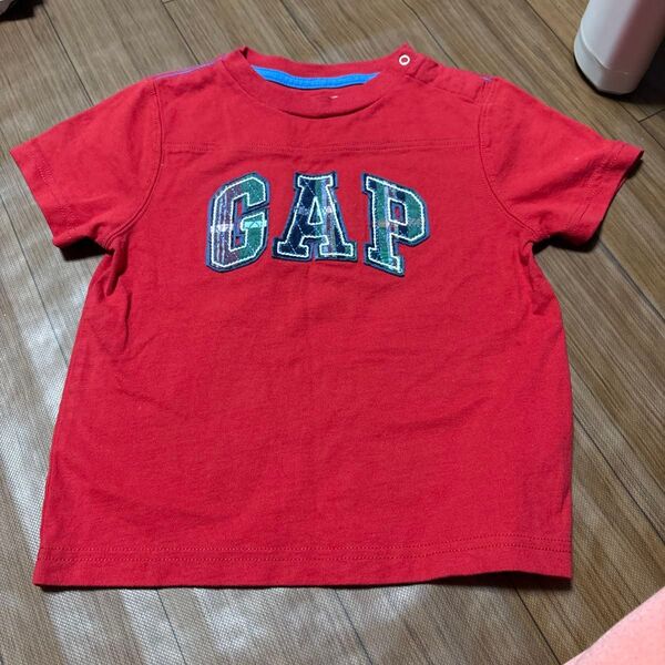GAP ロゴTシャツ レッド 90
