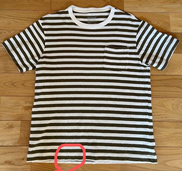 無印良品 ボーダー半袖Tシャツ 中古品