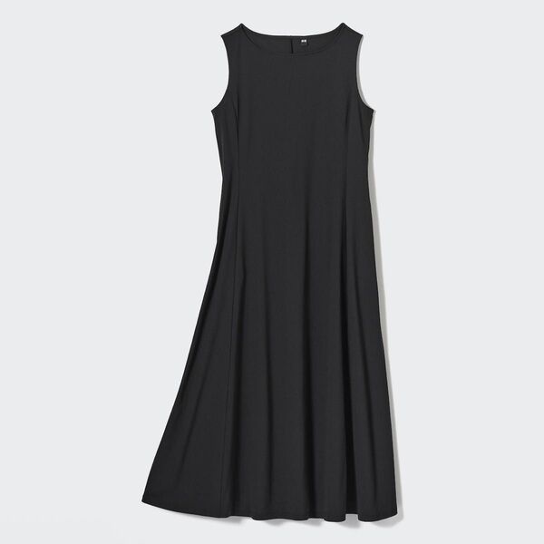 UNIQLO ウルトラストレッチエアリズムワンピース 09 BLACK ブラック Mサイズ ノースリーブワンピース 2024年発売