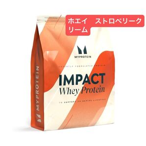 マイプロテイン インパクトホエイプロテイン ストロベリークリーム 1kg MYPROTEIN IMPACt