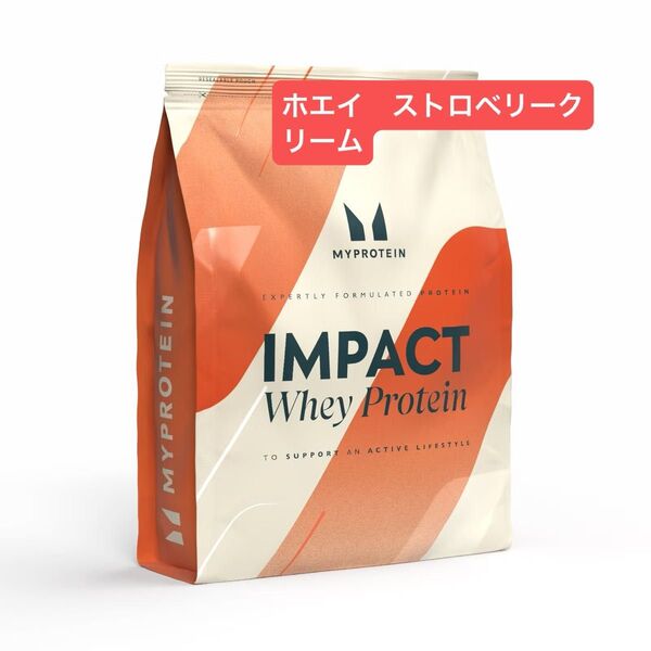マイプロテイン インパクトホエイプロテイン ストロベリークリーム 1kg MYPROTEIN IMPACt