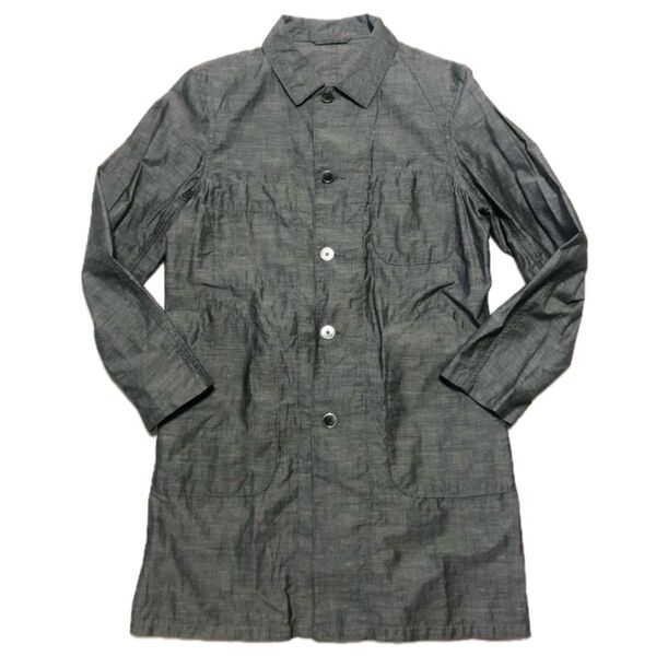 【極美品】GLR×Herdmansユナイテッドアローズ×ハードマンズ エンジニアコート S 綿麻 スプリングコートロングジャケット