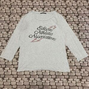 【極美品】ARC アメリカンラグシー 8分袖カットソー エジソン M 日本製 ロンT 長袖Tシャツ ビンテージレプリカ アメカジ