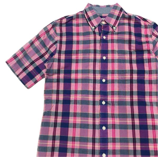 【極美品】Surf Pendleton サーフペンドルトン チェックボタンダウンシャツ BD 半袖 S〜M相当 アメカジ 総柄