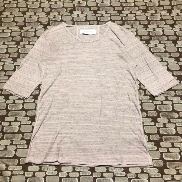【極美品】CURLY カーリー ハーフスリーブカットソー 5分袖Tシャツ 日本製 カットオフ S 半袖 アメカジ ロンT 男女兼用