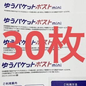 ゆうパケットポストmini 封筒 30枚