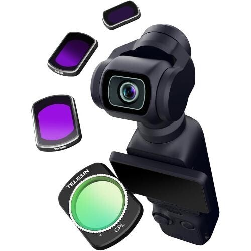 ND&CPLフィルターキット(DJI OSMO Pocket 3用) 磁気吸着 4枚入り 多層ナノコーティング 軽量