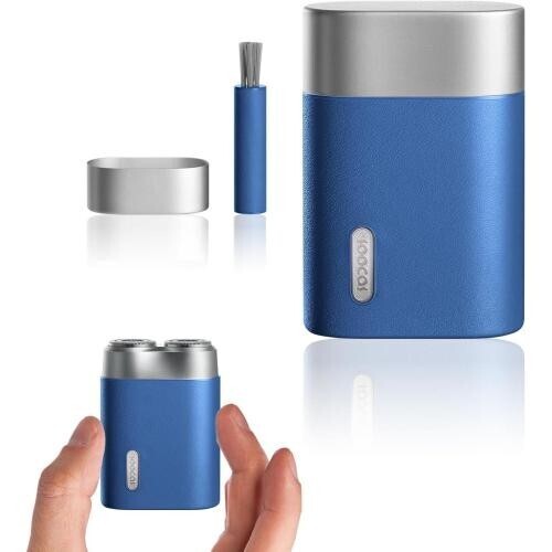 メンズシェーバー 乾湿両用 IPX7防水 電動シェーバー 低騒音 水洗い可 旅行用 USB充電式 往復式 ひげ剃り