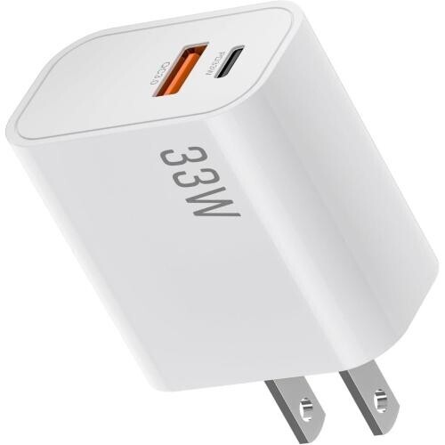 USB 充電器 ACアダプタ【33 W急速充電】USB-A TYPE-C【PSE認証】ACコンセント 急速チャージャー スマホ充電