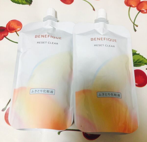 未使用2点 ベネフィーク リセットクリアN ふきとり化粧水 180ml ×2本 レフィル