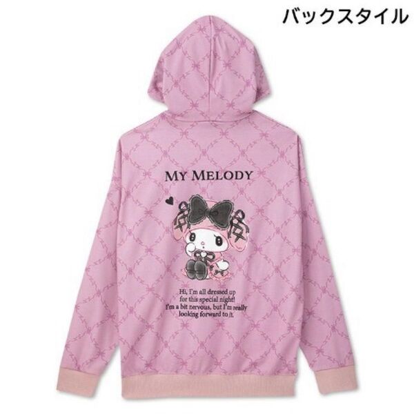 サンリオ アベイル マイメロ パーカー Lサイズ 真夜中のメロクロ