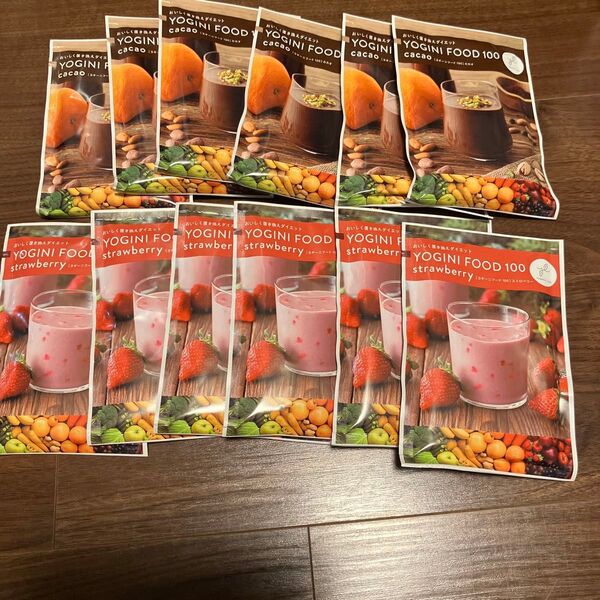YOGINI FOOD 100 ストロベリー&カカオ12袋まとめ売り