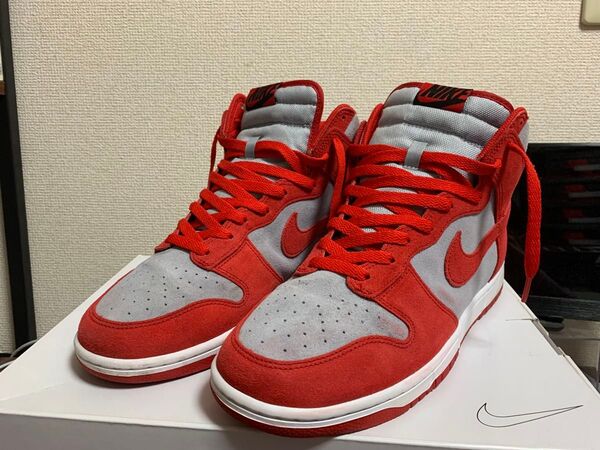 ナイキ バイユー ダンクハイ ネバダ大学風カスタム 28.5cm US10.5 セット割りします