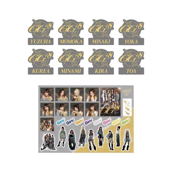 Girls2 LIVE TOUR 2025 -ガルガルエイト- ネームワッペン&ステッカーシート ミサキ