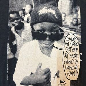 超激レア、2004年 STUSSY小倉チャプト6周年記念限定チャンピオンボディT、L、サングラスキッズフォト、未使用タグ付きデッド